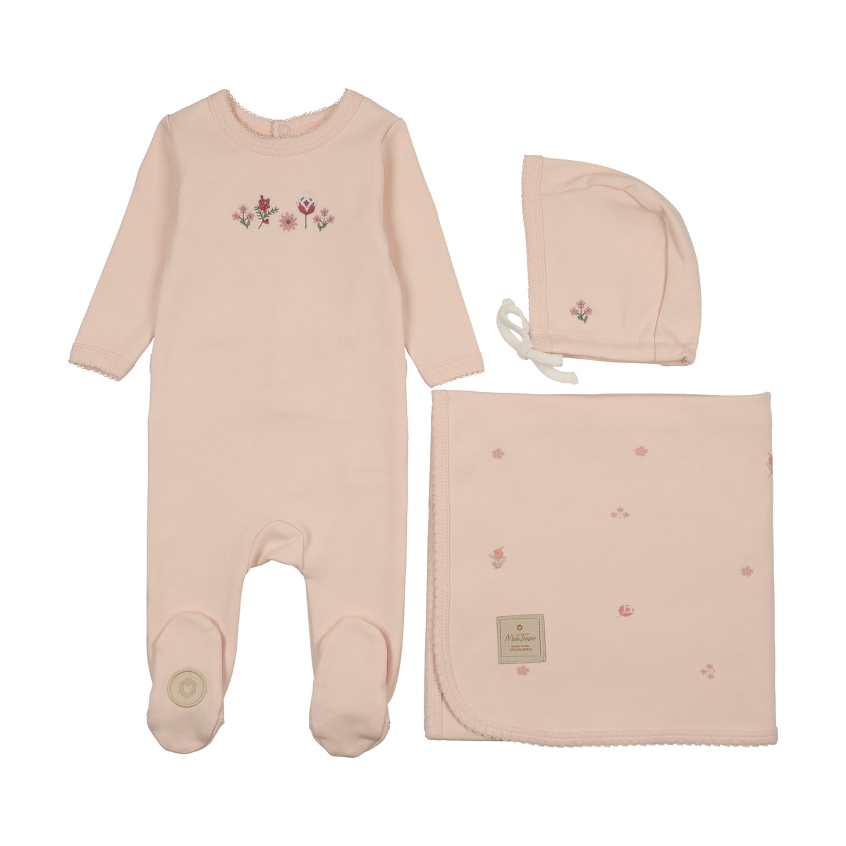 Embroidered Garden Layette Set