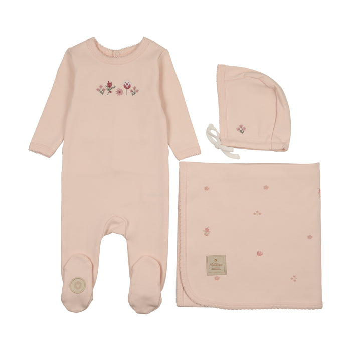 Embroidered Garden Layette Set