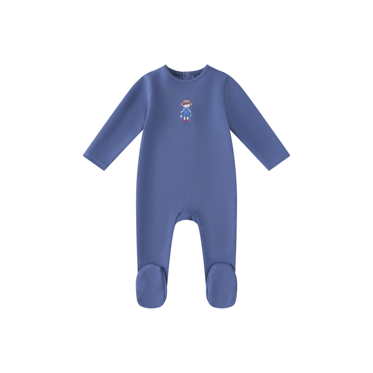 Denim Blue Fisherman Footie