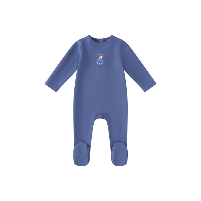 Denim Blue Fisherman Footie