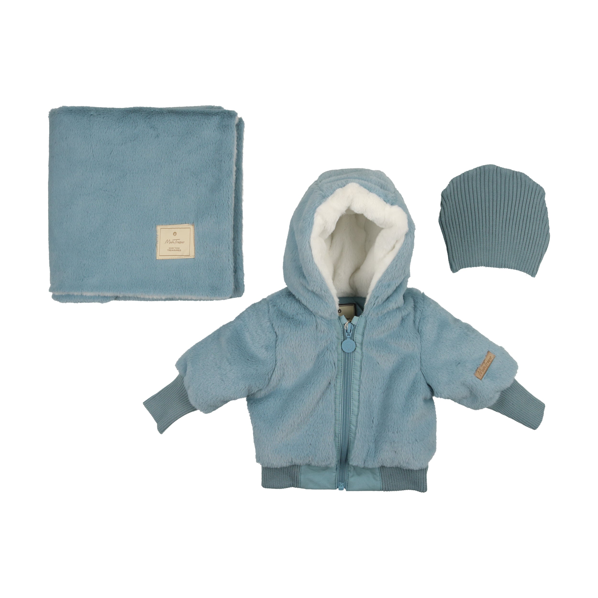 Fur Get Me Not Jacket Layette Set