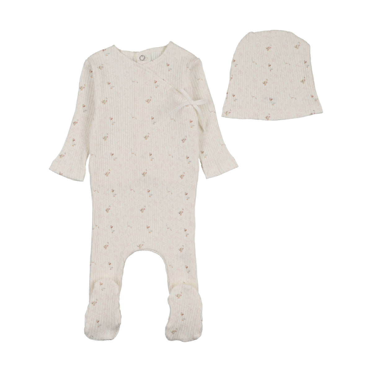 Geese Wide Ribbed Footie & Beanie