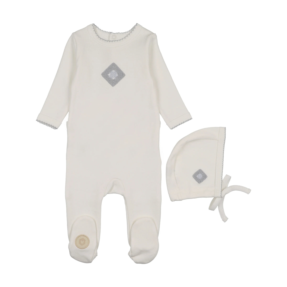 Geo Floral Footie & Hat