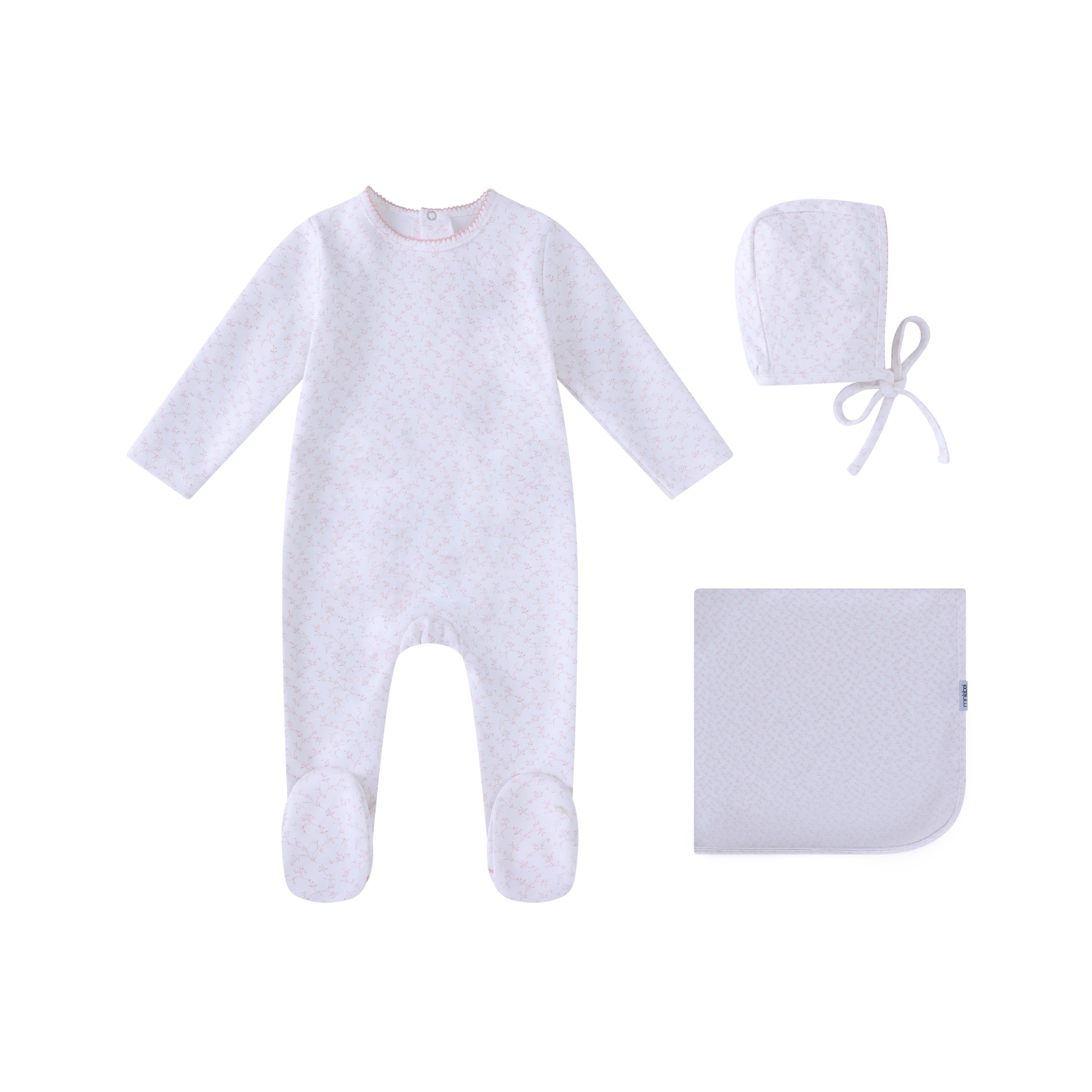 All Over Floral Layette Set