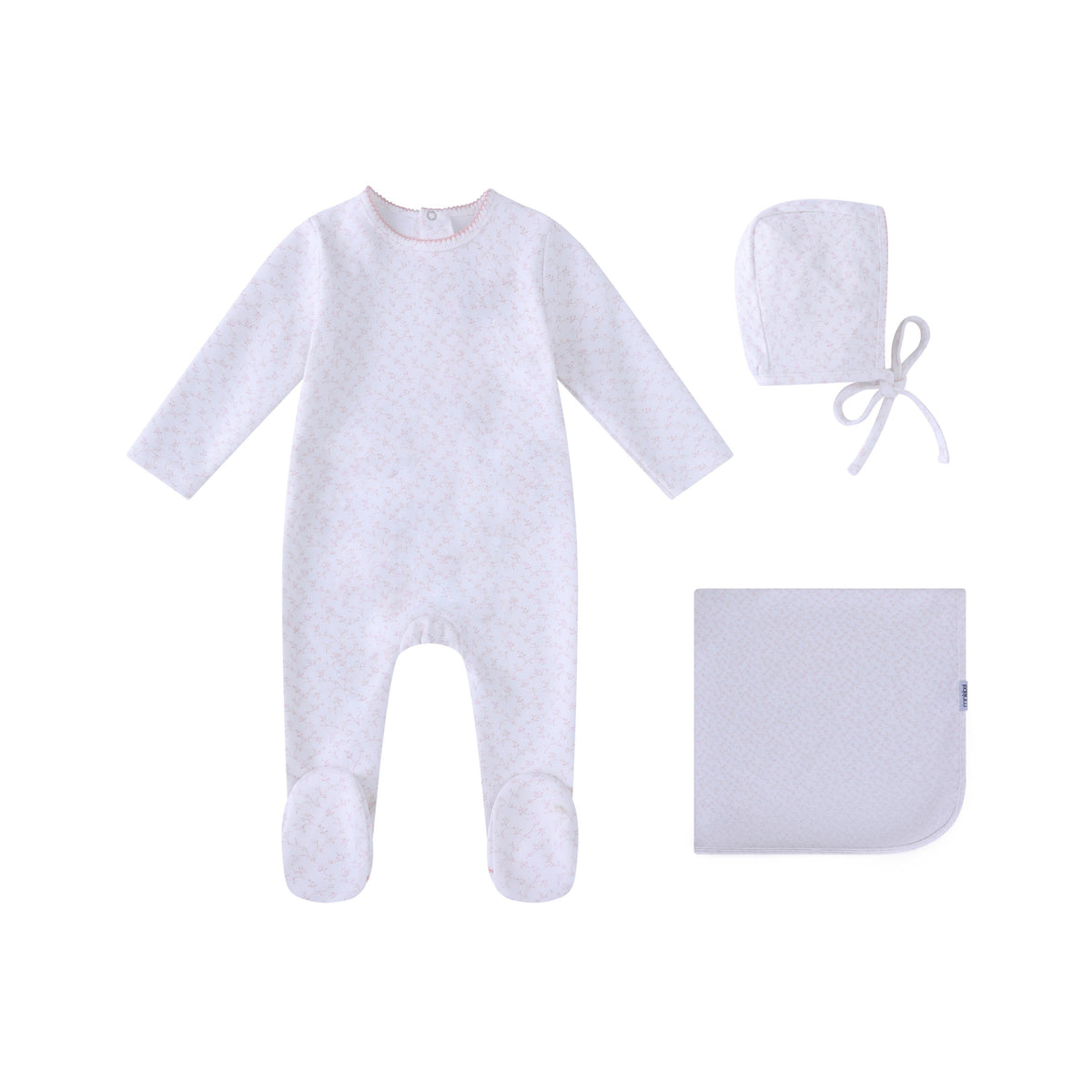 All Over Floral Layette Set
