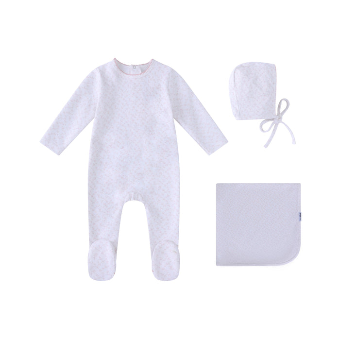 All Over Floral Layette Set