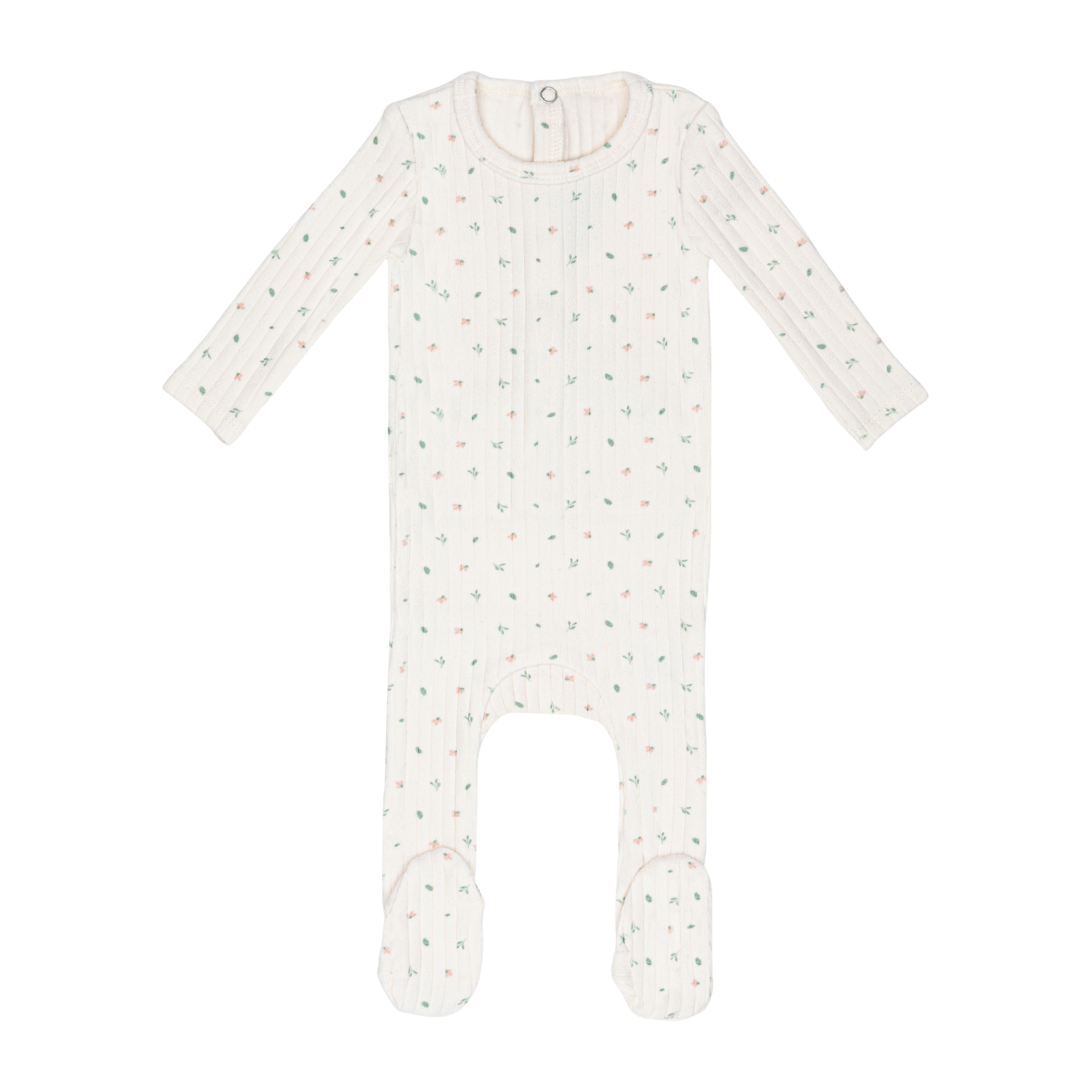 Ivory Petal Pointelle Footie