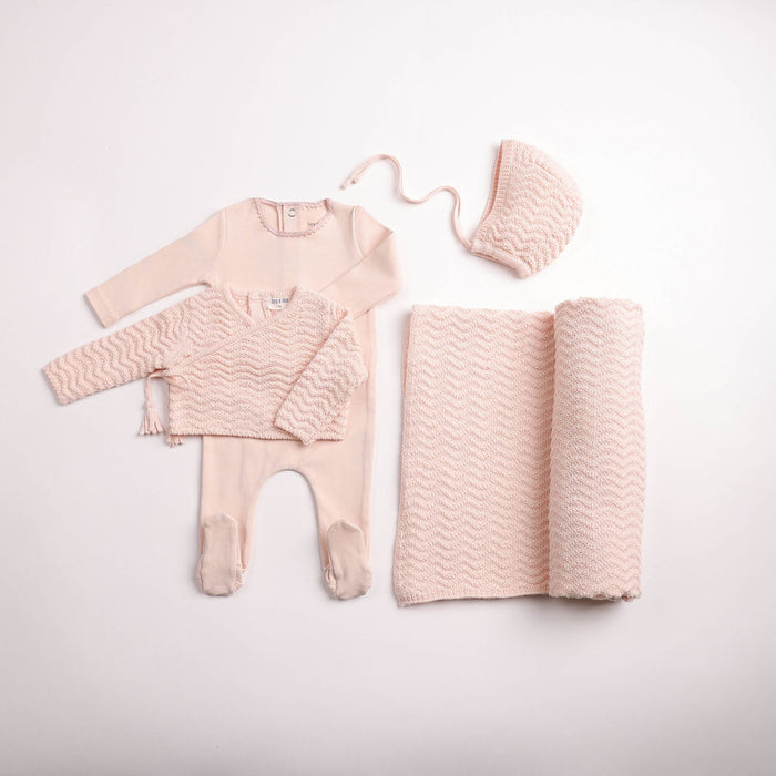 Herringbone Cardigan Layette Set