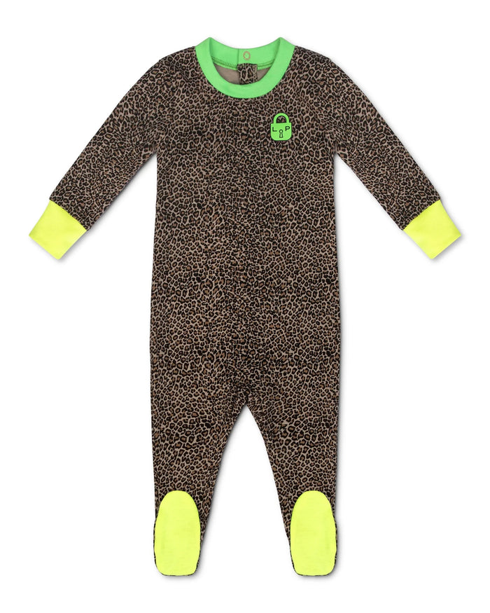 Little Parni Leopard Footie & Hat