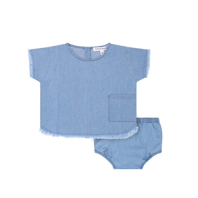 Denim Baby Set