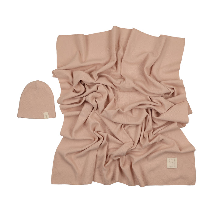 Knit Swaddle & Beanie Set