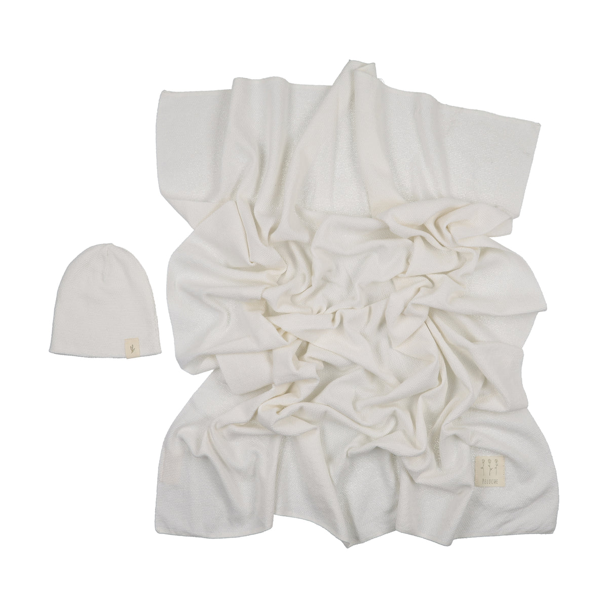 Knit Swaddle & Beanie Set