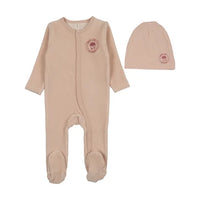 Velour Snap Down Footie Set