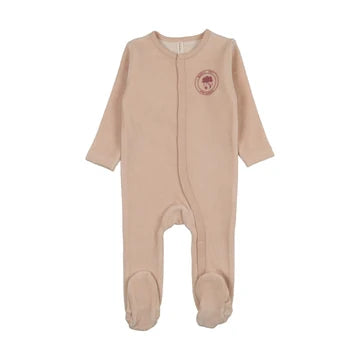 Velour Snap Down Footie