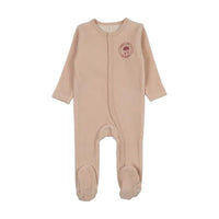 Velour Snap Down Footie