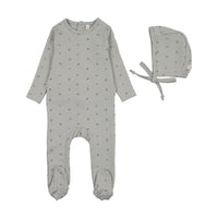 Bitsy Floral Footie & Hat