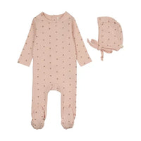 Bitsy Floral Footie & Hat