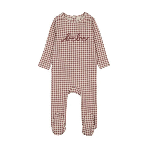 Gingham Bebe Footie