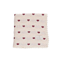 Bebe Organic Love Blanket Heart Motif