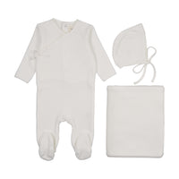Velour Mock Wrap Layette Set