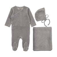 Velour Mock Wrap Layette Set