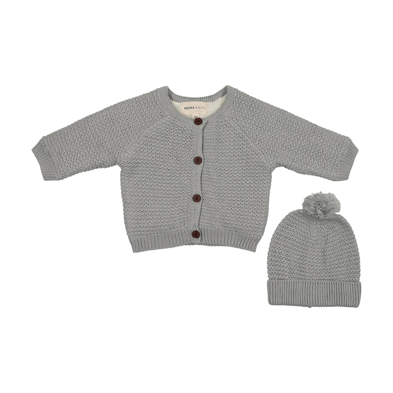 Knit Sherpa Lined Jacket + hat