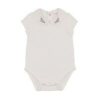 Onesie With Embroidered Collar