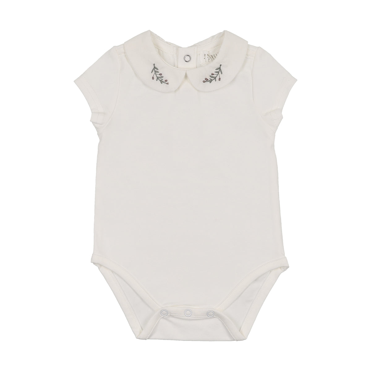 Onesie With Embroidered Collar