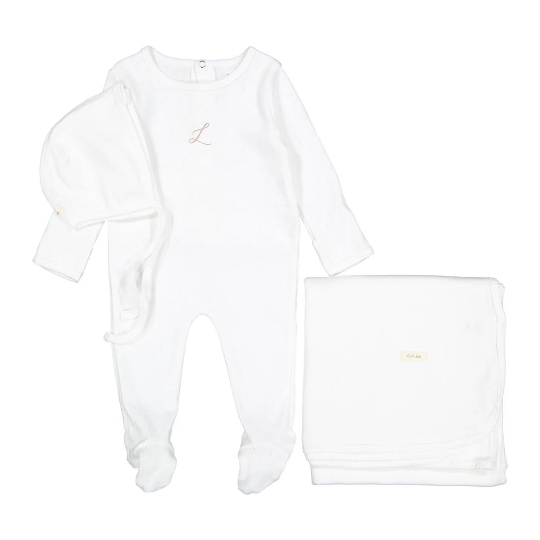 White Pointelle Take Me Home Gift Set