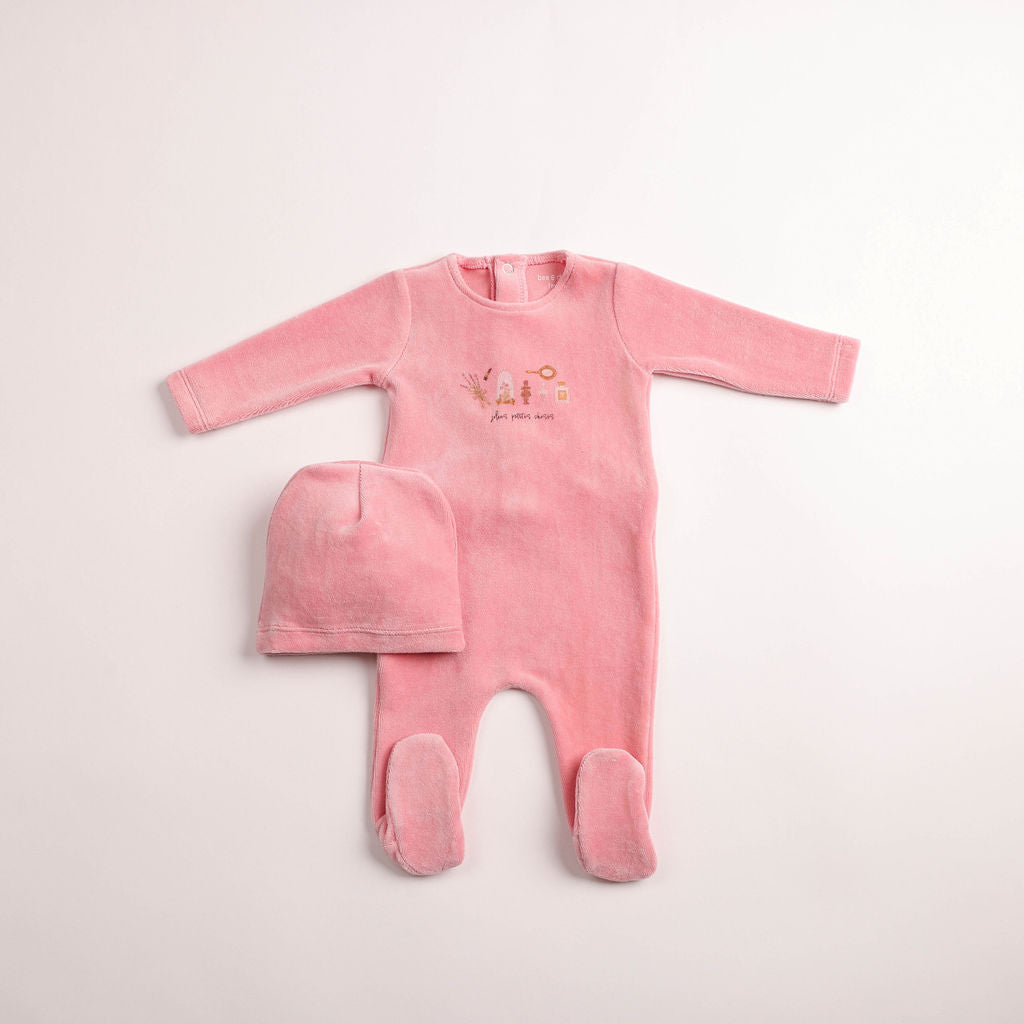 Paraphenalia Velour Footie & Beanie