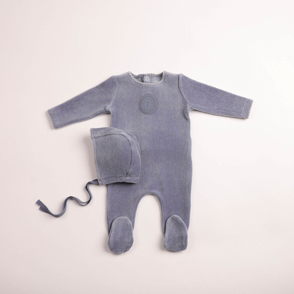 Plaquette Velour Footie & Beanie