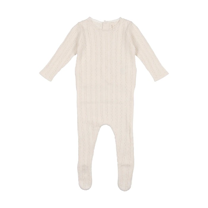 Pointelle Knit Footie