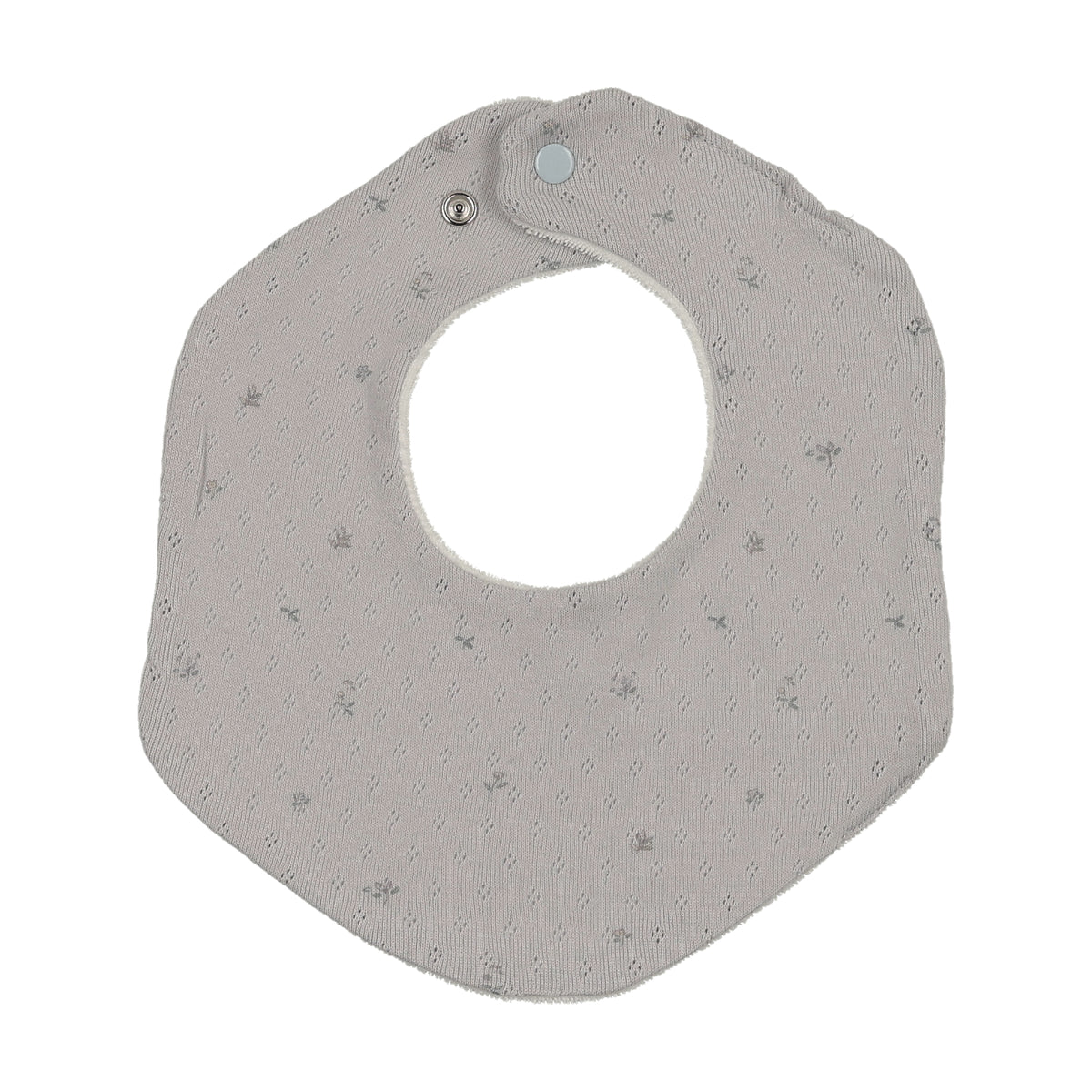 Pointelle Flowers Bib
