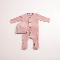 Prim Trim Velour Footie & Beanie