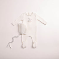 Rocking Horse Footie & Bonnet