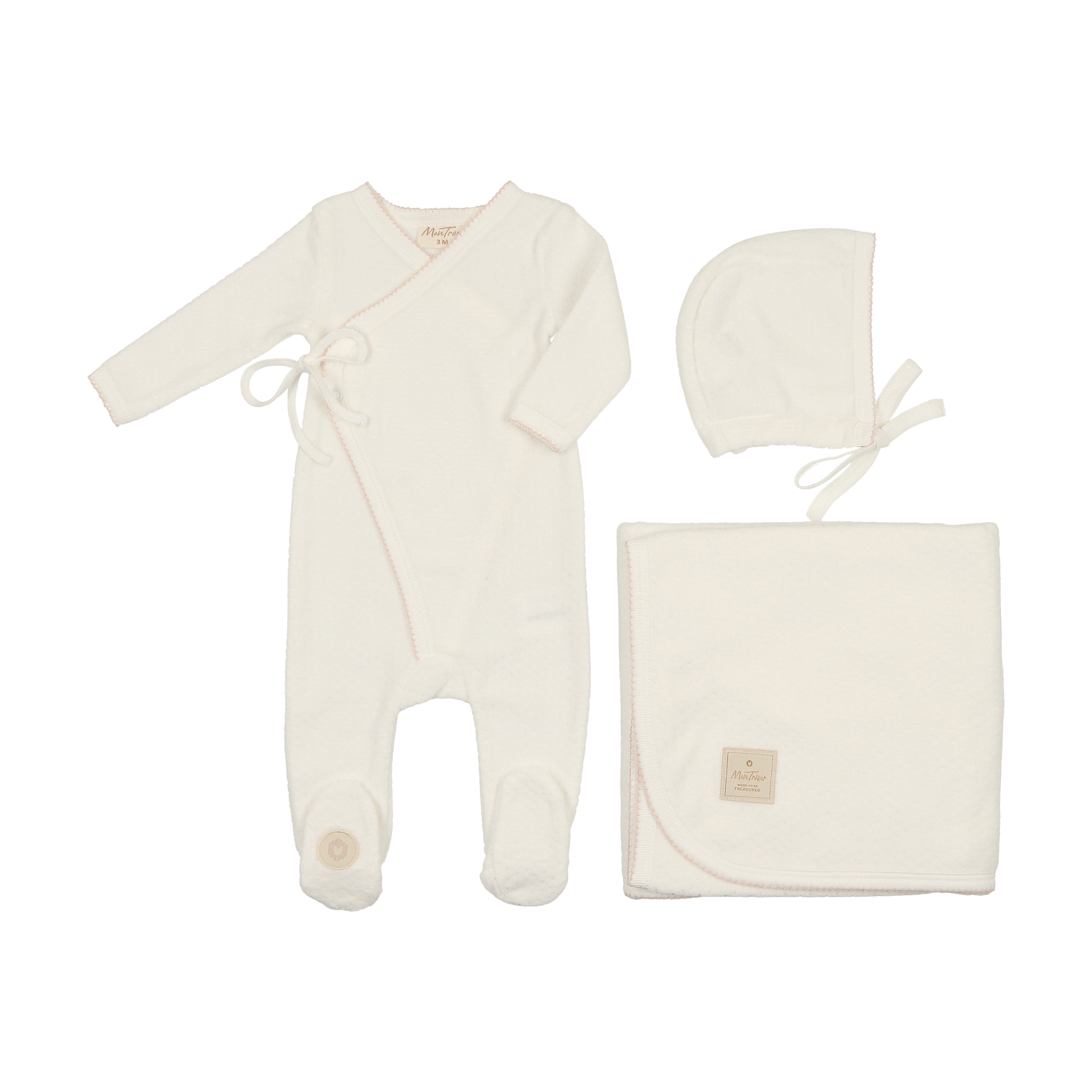 Scalloped Wrap Layette Set