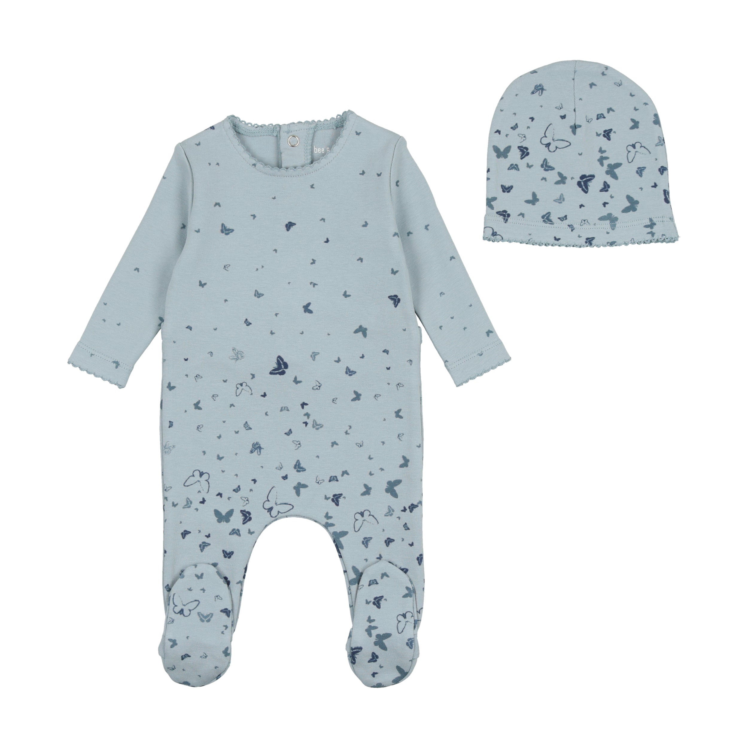 Scattered Print Footie & Beanie