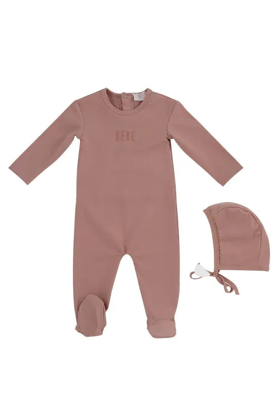 Bebe Footie & Bonnet