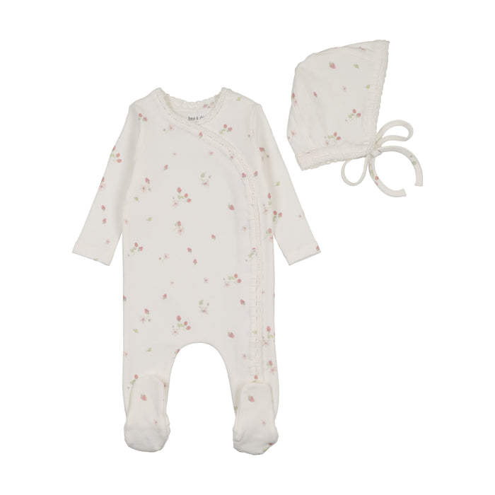 Sweet Berry Footie & Bonnet