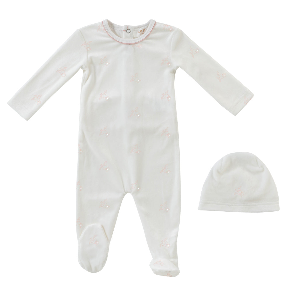 Flying Feathers Pattern Footie