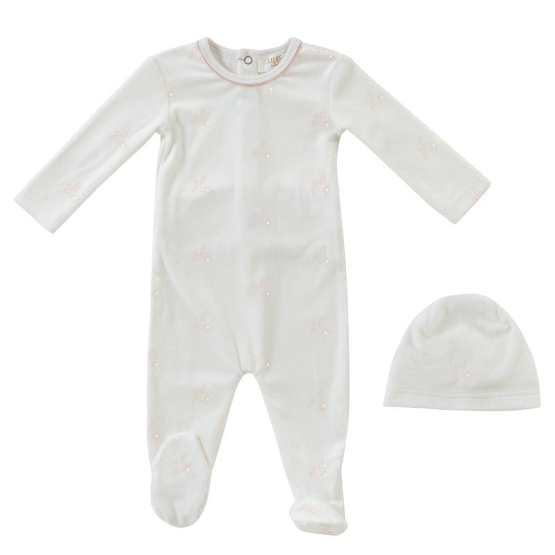 Flying Feathers Pattern Footie