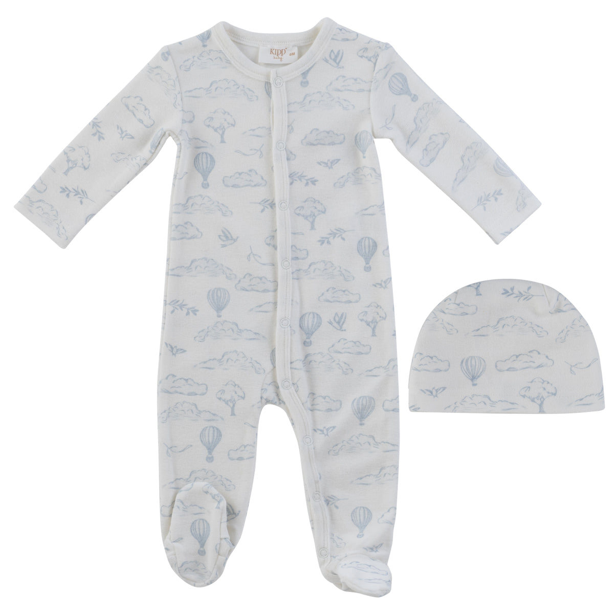 Cloud Nine Terry Footie & Hat