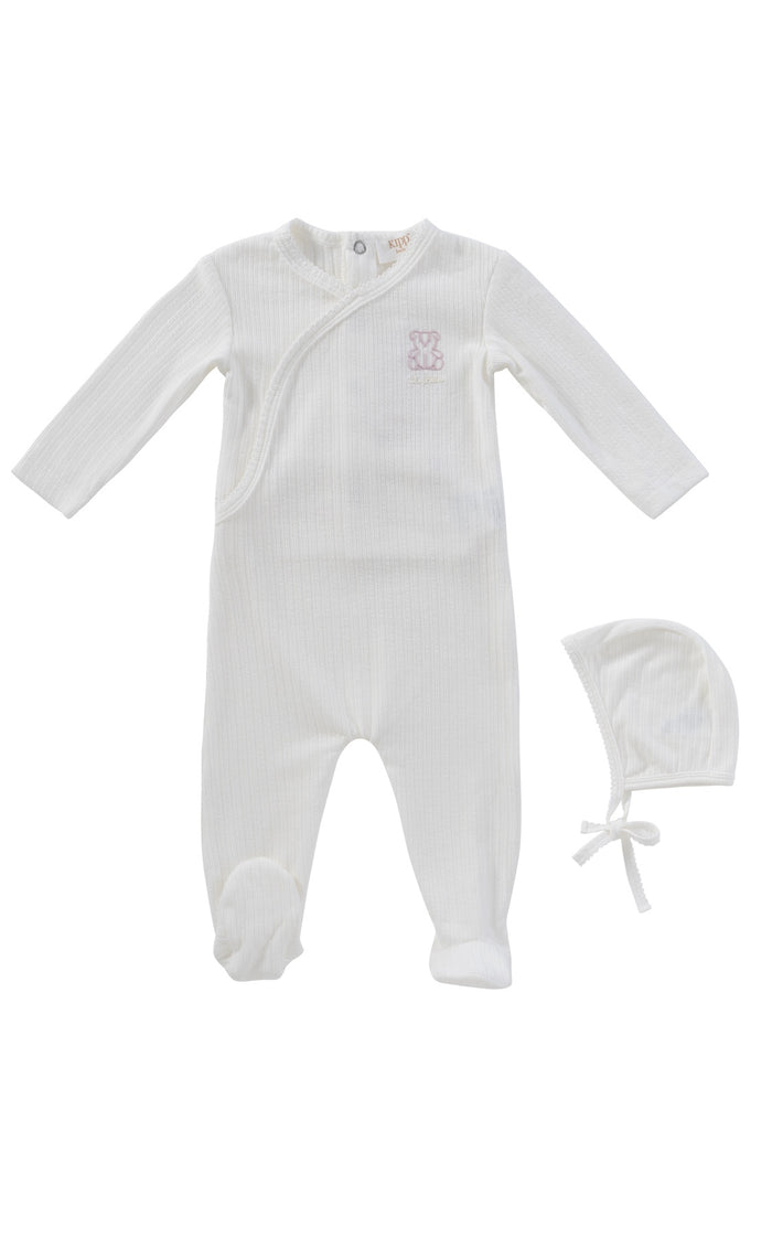 Teddy Wrap Footie & Hat