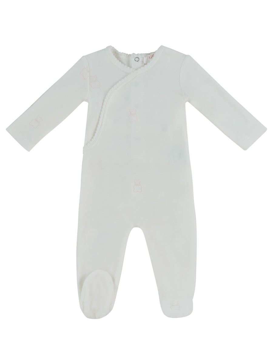Petit Ours Pattern Footie & Hat