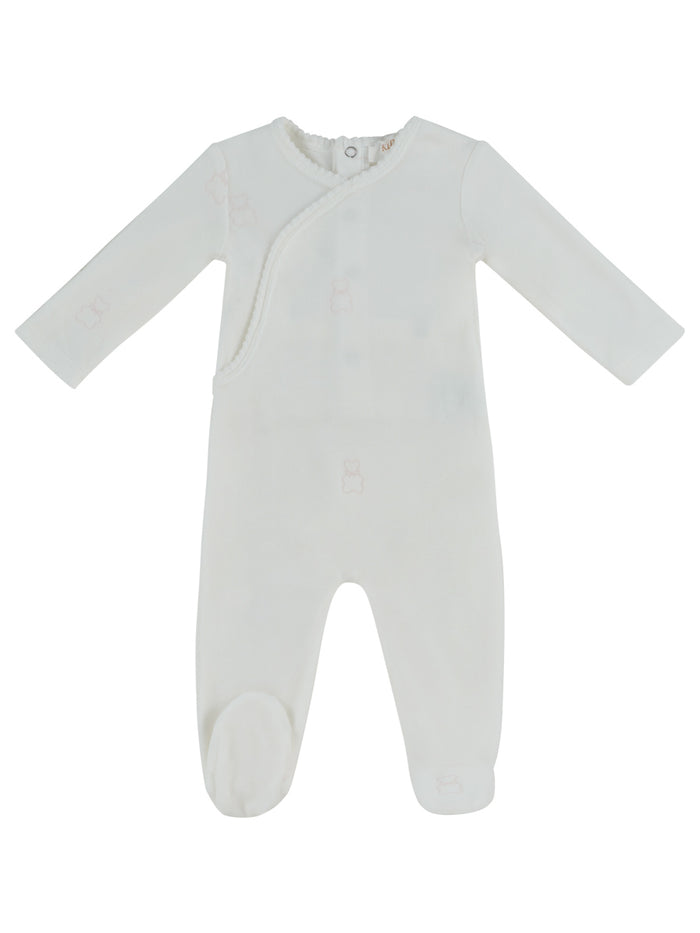 Petit Ours Pattern Footie & Hat