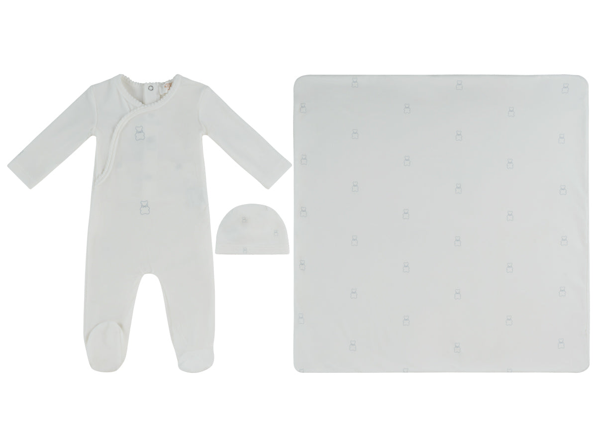 Petit Ours Pattern Layette Set