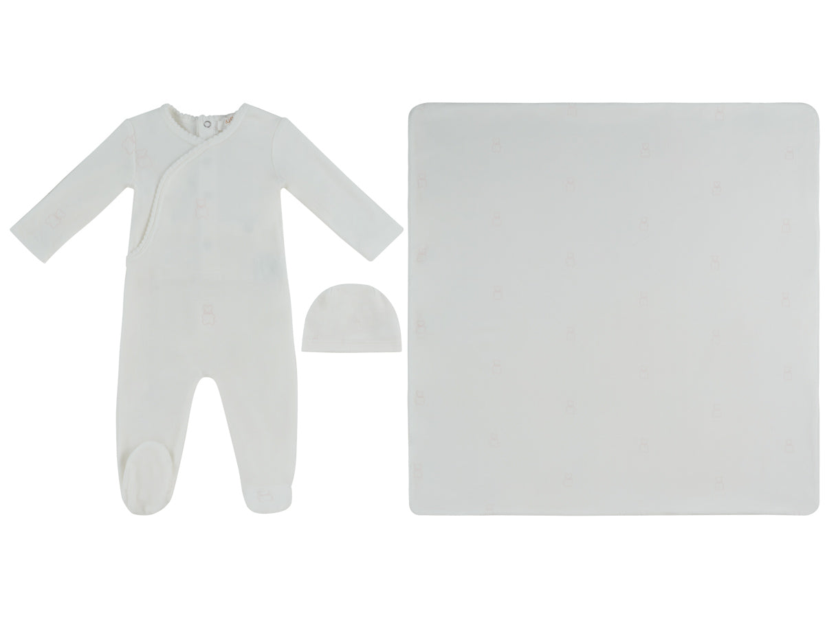 Petit Ours Pattern Layette Set