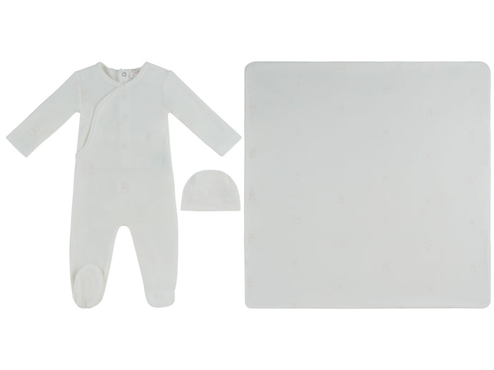 Petit Ours Pattern Layette Set