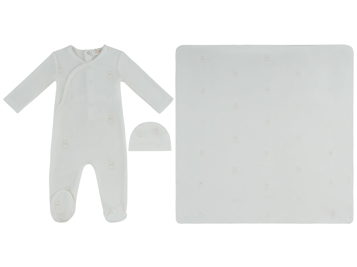 Petit Ours Pattern Layette Set