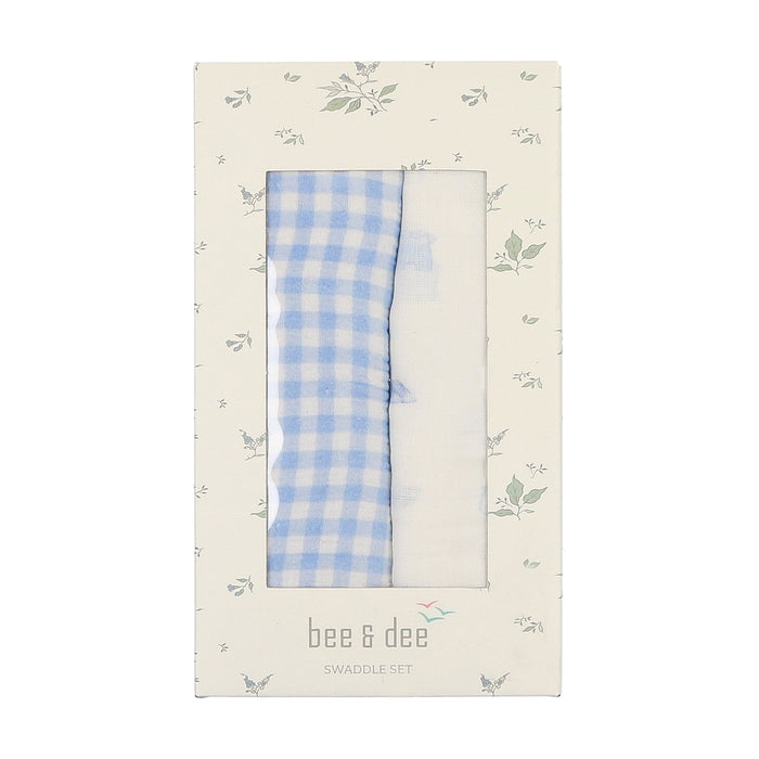 Take Me Home Gingham Swaddle Set